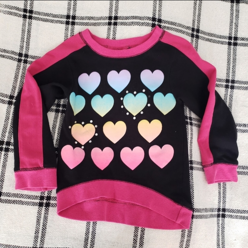 Sweatshirt with hearts💙💚💛🧡💜